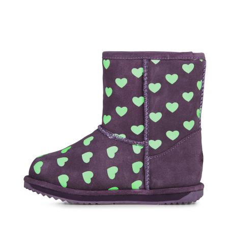 Детские сапоги EMU Australia Brumby Heart K11829, фиолетовые Детские сапоги EMU Australia Brumby Heart K11829, фиолетовые