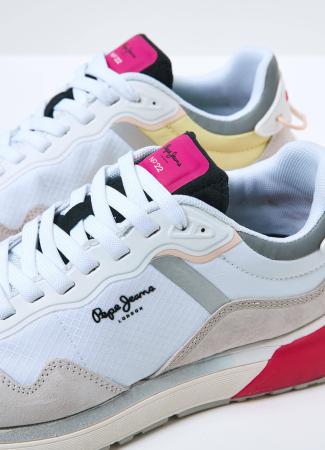 Женские кроссовки Pepe Jeans London Nº22 SPRING WOMAN PLS31347, белые