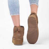 Stingers Stinger Micro Flatform W13082 - Женские угги EMU Australia, коричневые Stingers Stinger Micro Flatform W13082 - Женские угги EMU Australia, коричневые