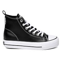 KAYA MID B49-3736-02 - Женские высокие кеды British Knights, черные