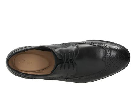 Мужские дерби брогированные Clarks Banbury Limit 26132242, черные Мужские дерби брогированные Clarks Banbury Limit 26132242, черные