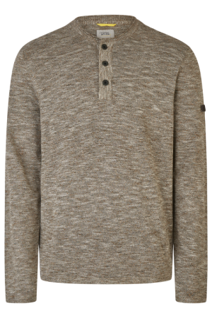 Мужская футболка Camel Active Knitted Henley 409575-2K02, бежевая