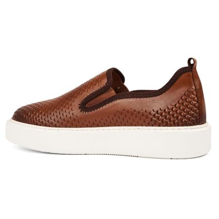 Мужские слипоны Bugatti 33307313-1000, коньячные