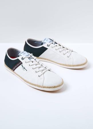 Мужские кеды Pepe Jeans London MAUI TAPE URBAN PMS10296, белые