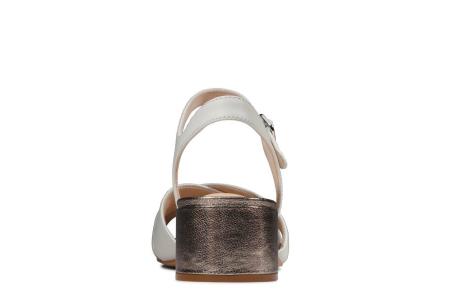 Женские босоножки Clarks Sheer35 Strap 26148425, белые Женские босоножки Clarks Sheer35 Strap 26148425, белые