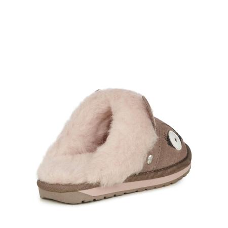 Детские тапочки EMU Australia Doe Slipper K12736, коричневые