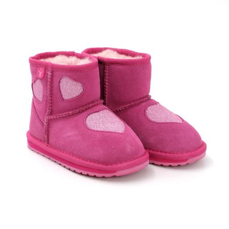Детские угги EMU Australia Barton Heart K12958, розовые