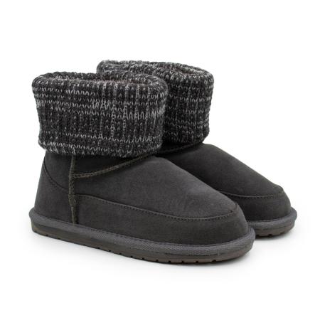 Детские полусапоги из овчины (угги) EMU Australia Eccles K12610, серые