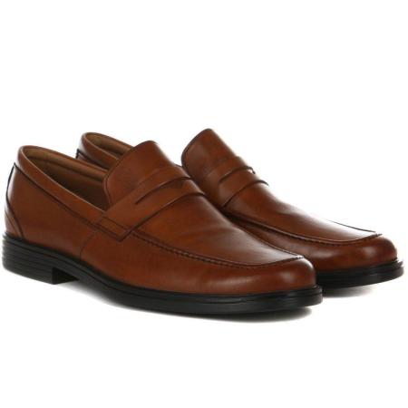 Мужские лоферы Clarks Un Aldric Step 26140140, коричневые