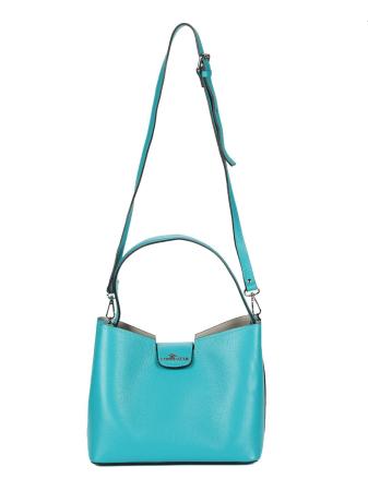 Женская сумка на плечо Charlotte DONNA PELLEPURPUREA PURP0353OCEANO, голубая