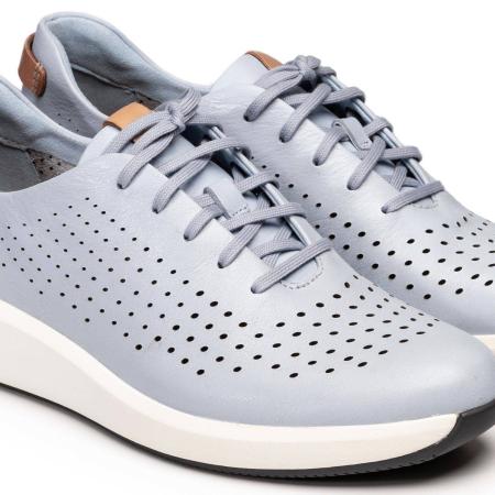 Женские кроссовки Clarks Un Rio Tie 26149854, голубые Женские кроссовки Clarks Un Rio Tie 26149854, голубые