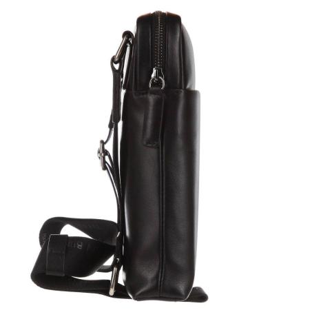 Мужская сумка репортер Braun Buffel LIVORNO Shoulder Bag Slim 67161, черная