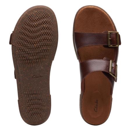 Мужские сланцы Clarks Vine Cedar 26139804, коричневые