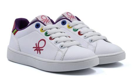 Детские кеды United Colors of Benetton Cupsole BTK124001, белые