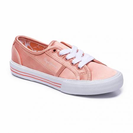 Детские кеды Pepe Jeans London BAKER SATIN PGS30380, розовые