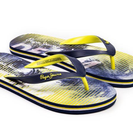 Мужские вьетнамки Pepe Jeans London HAWI LUME PMS70074, синие Мужские вьетнамки Pepe Jeans London HAWI LUME PMS70074, синие