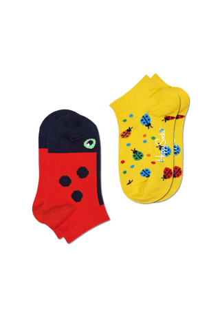 2-Pack Kids Ladybug Low Sock KLAB02