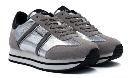Женские кроссовки United Colors of Benetton Eva Jogging BTW123206, серебряные Женские кроссовки United Colors of Benetton Eva Jogging BTW123206, серебряные