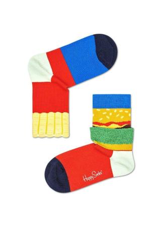 Kids Burger And Fries Sock KHAF01