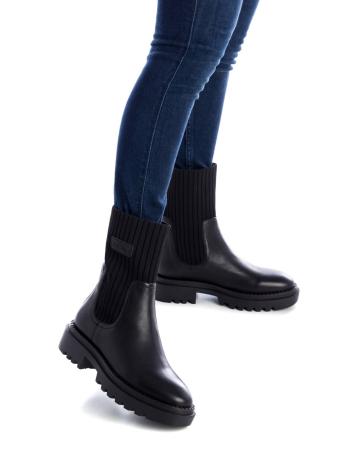 Женские челси CARMELA LEATHER COMBINED LADIES ANKLE BOOTS 160185, черные