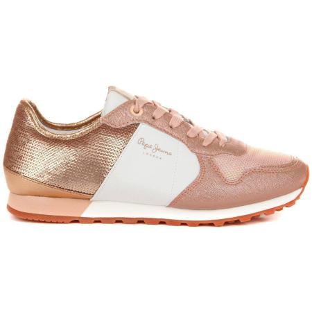 Женские кроссовки Pepe Jeans London VERONA W SEQUINS PLS30625, розовые