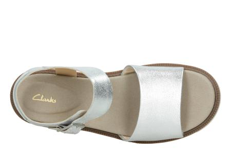 Женские сандалии Clarks Ferni Fame 26142787, серебряные