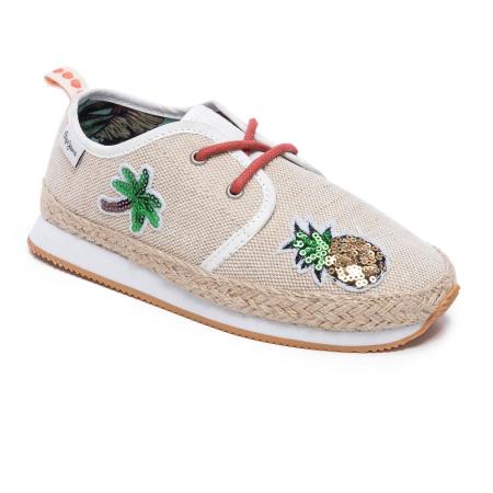 Детские кроссовки Pepe Jeans London BABEL RAFIA PGS30379, бежевые