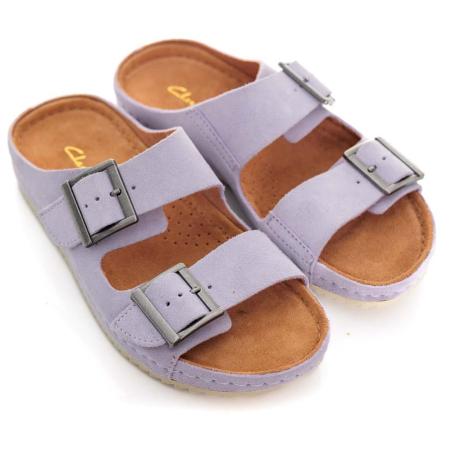 Женские сланцы Clarks Clarks Brookleigh Sun 26170057, фиолетовые