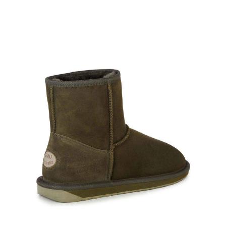 Женские полусапоги из овчины (угги) EMU Australia Stinger Mini W10003, оливковые