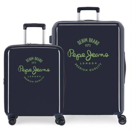 Троллей-кейс Pepe Jeans Bags Trolley ABS 55cm 79293, NOLAN KWAN NAVY 79293 (высота 55 см)