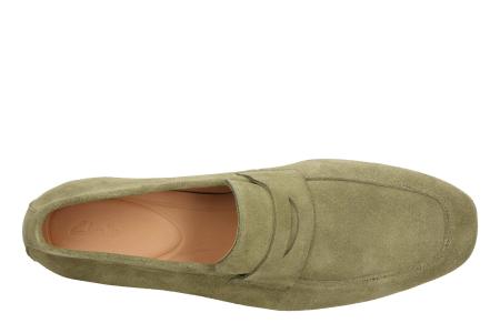Мужские лоферы Clarks Code Step 26141951, оливковые