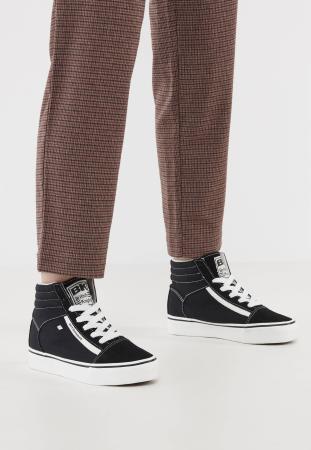 Женские высокие кеды British Knights MACK MID PLATFORM B48-3715-01, черные