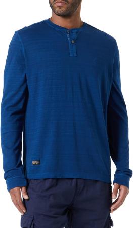 Мужской джемпер Camel Active Henley 1/1 Arm 409645-8T19, синий