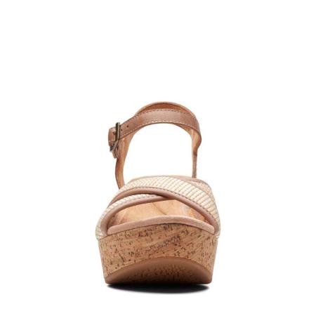 Женские босоножки Clarks Clarks Elleri Plum 26171442, бежевые