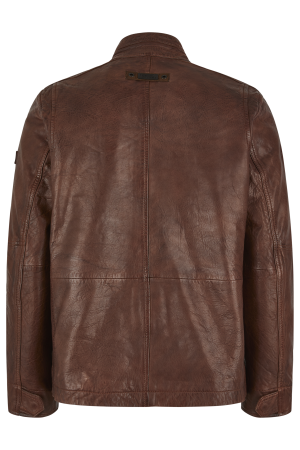 Мужская куртка Camel Active Leather Blouson 431140-8L17, коньячная