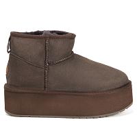 Stingers Stinger Micro Flatform W13082 - Женские угги EMU Australia, коричневые Stingers Stinger Micro Flatform W13082 - Женские угги EMU Australia, коричневые