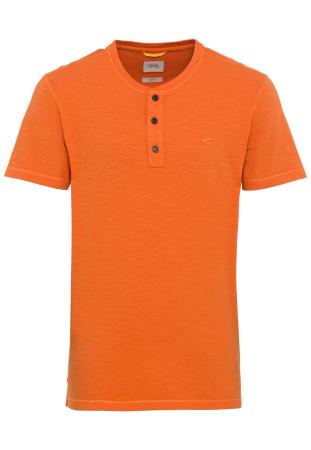 Мужская футболка Camel Active Henley 409775-1T04, оранжевая