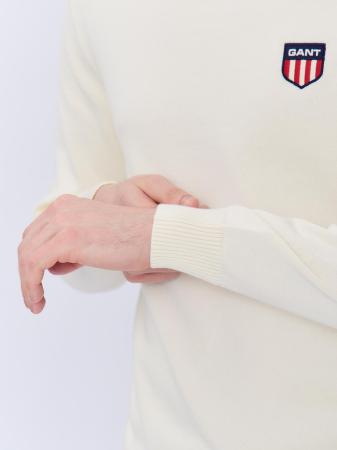 Мужской джемпер Gant COTTON C-NECK 8050185, белый