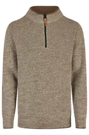 Мужской свитер Camel Active Knit 1/1 Troyer 409585-8K06, бежевый