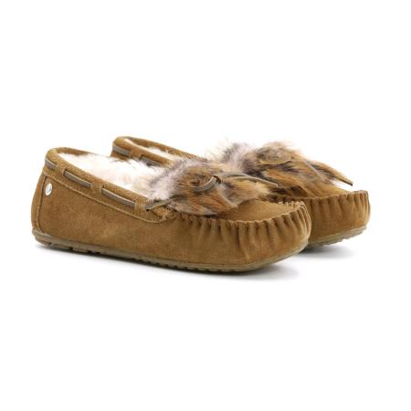 Женские тапочки EMU Australia Amity Reverse Lava W12382, коричневые