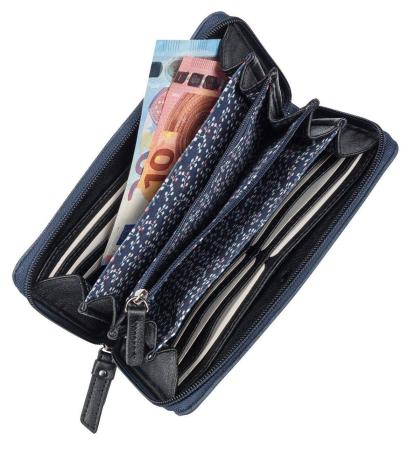 Женский кошелек Tom Tailor Bags ELIN, Long zip wallet 24425, синий