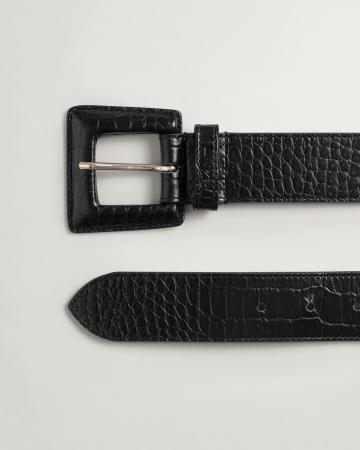 Женский ремень Gant EMBOSSED BELT 4940165, черный