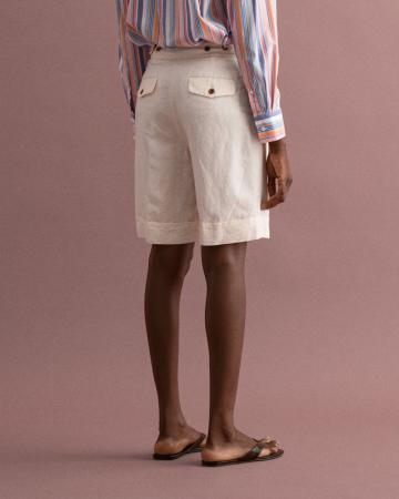 LINEN BLEND LONG SHORTS 4020054