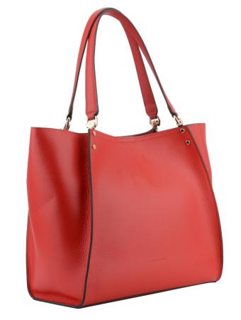 Женская сумка шоппер Maison Pourchet Hebdo 77032, красная