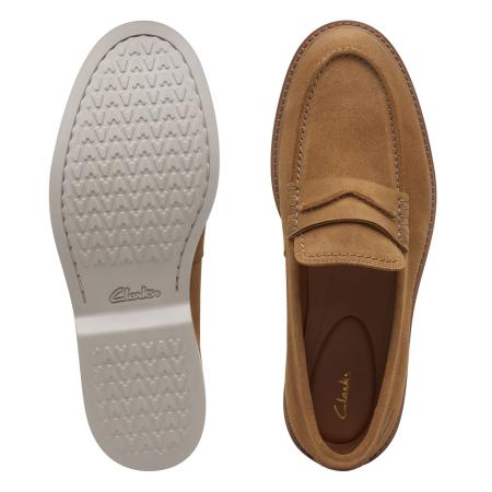 Мужские лоферы Clarks 26172440, бежевые
