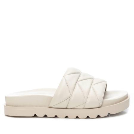 Женские сланцы CARMELA LEATHER LADIES SANDALS 68292, бежевые