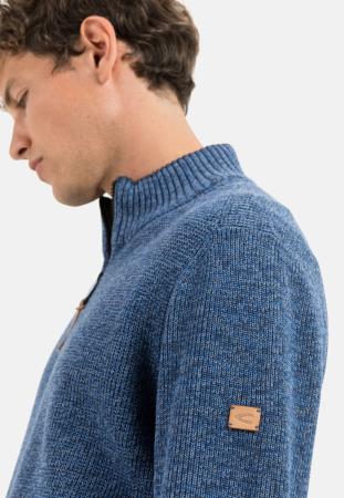 Мужской свитер Camel Active Knit 1/1 Troyer 409585-8K06, синий