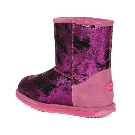 Детские полусапоги из овчины (угги) EMU Australia Brumby Spray K12746, фуксия
