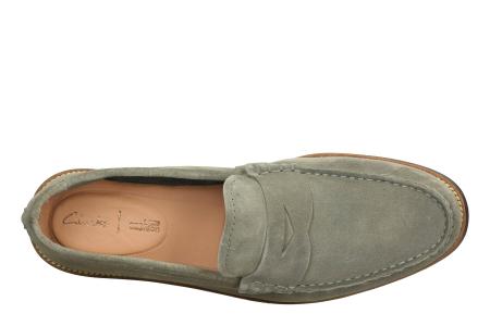 Мужские лоферы Clarks Whitley Free 26139610, оливковые Мужские лоферы Clarks Whitley Free 26139610, оливковые