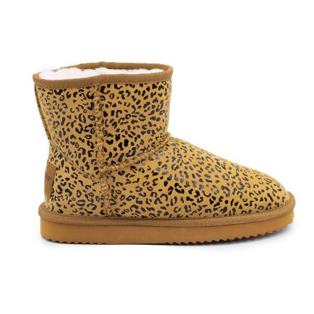 Женские полусапоги из овчины (угги) EMU Ridge SMU Sophie Mini Print RW15003, коричневые